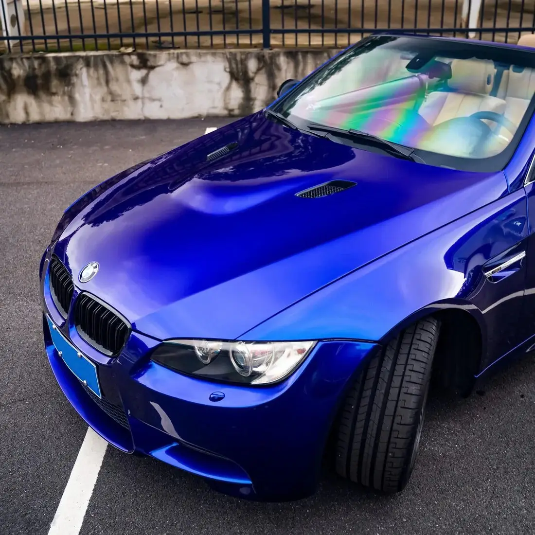 TeckWrap Sapphire Blue Color PPF on a BMW