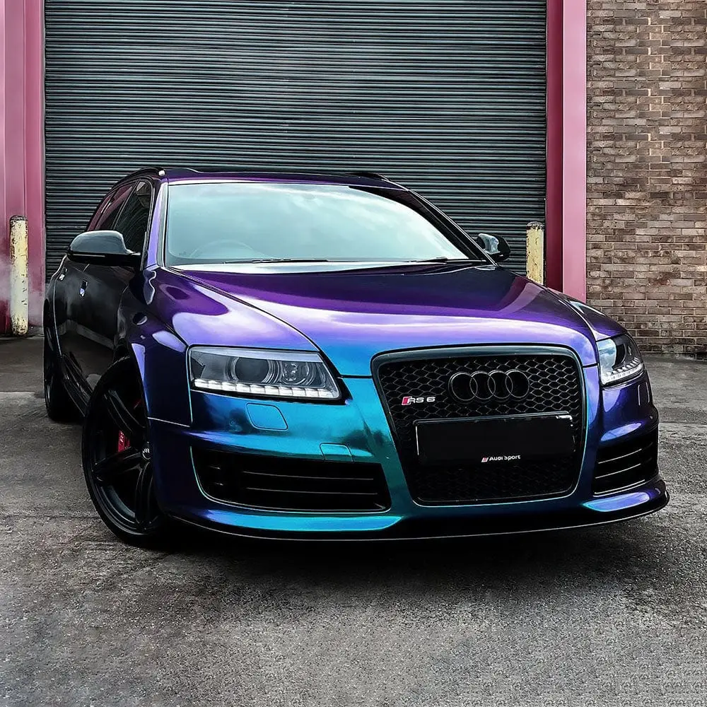 TeckWrap Green Galaxy colour-shift vinyl wrap finish