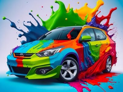 illustration-car-covered-with-splash-colorful-paint-rainbow-background-generated-by-ai_986584-12575